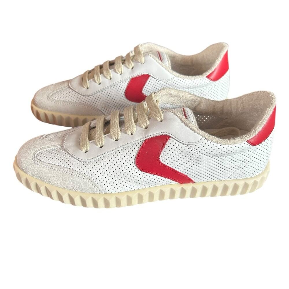 Voile Blanche Ines Perforated Leather Low Top Retro Sneaker NEW EU 36 US 6
